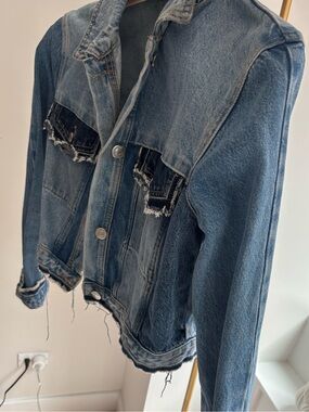 Zara Light and Mid Blue Denim Jacket
